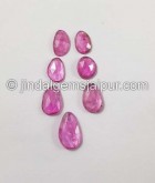 Rubellite Rose Cut Slices